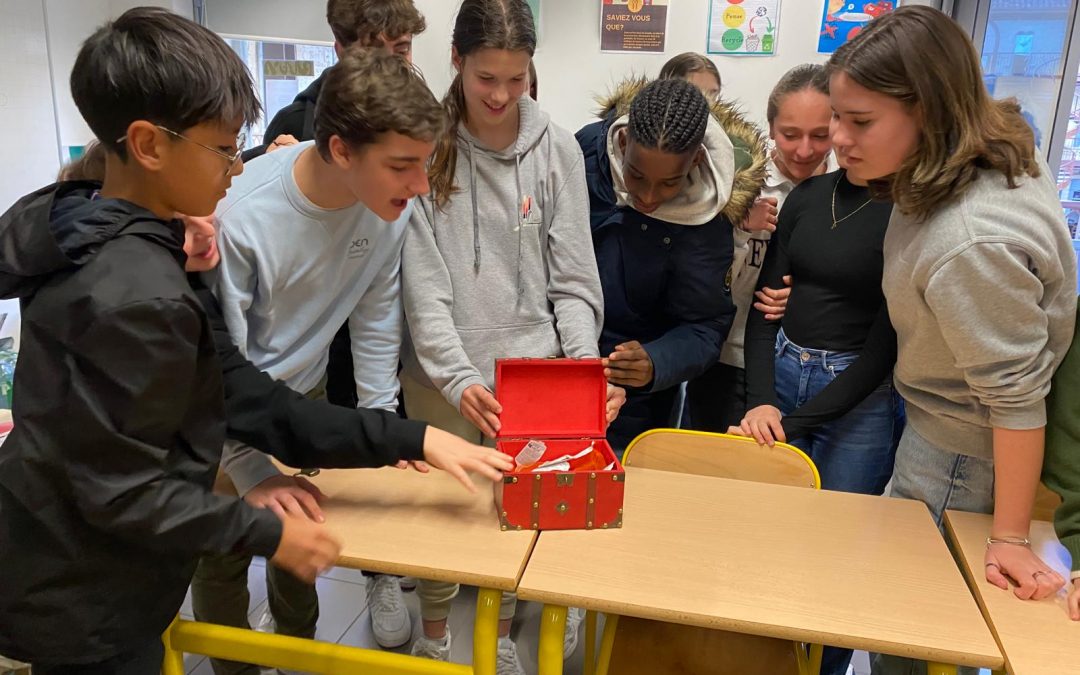 La Team gagnante pour l’Escape Game sur la Saint Patrick… Ouverture du coffre du Leprechaun ☘️ réussie !