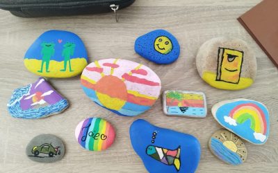 Dessins sur galets pour l’association Les galets pour la Vie – Niveau Sixième