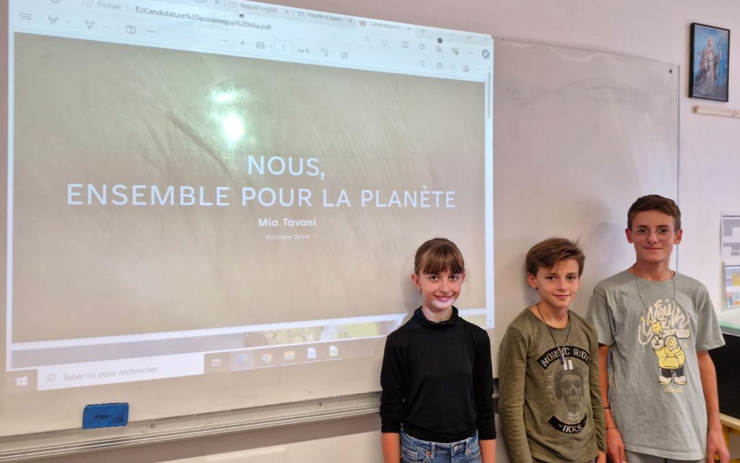 Élections des éco-délégués 🌿 en 5e1 !