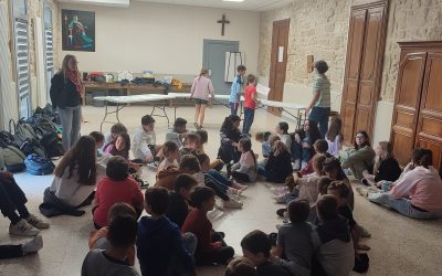 Rencontre école – collège : au tour  des CE2 de Mme Rouvière et des 4èmes 3 de Mme Michallet