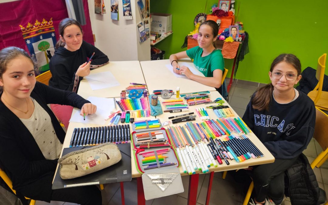 Début du projet sur la paix pour  les élèves espagnol bilangue…