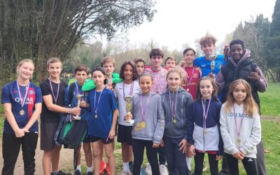 Le cross départemental des élèves du collège Maintenon